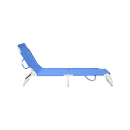 Strandstoel Ociotrends Blauw 188 x 58 x 24 cm