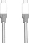 Verbatim - Roestvrij stalen sync- & oplaadkabel - USB-C naar USB-C - USB 3.1 gen 2 30 cm Zilver