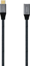 Aisens A107-0635 - USB-C Kabel - 1 m - USB4 Gen 2x2 20 Gbit/s - Grijs