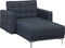 ABERDEEN - Chaise longue - Donkergrijs - Universeel - Polyester