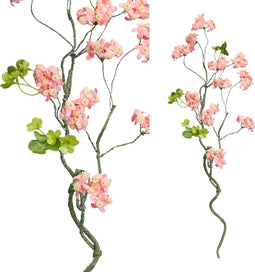 PTMD Blossom Bloem Bloesem Kunsttak - 48 x 12 x 73 cm - Roze