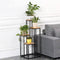 Plantenstandaard - 4 planken - metaal - 34x34x69,5 cm - licht
