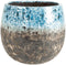 DBT Bloempot Blauw-Multicolour D 16 cm H 13 cm