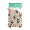 Happy Friday Duvet cover set 2 pieces Panda garden pink 180x220 cm (Single) Pink
