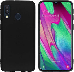 iMoshion Hoesje Geschikt voor Samsung Galaxy A40 Hoesje Siliconen - iMoshion Color Backcover - Zwart