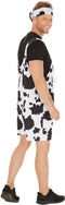 Dressforfun Koe Kostuum L - Herenkostuum - Zachte fleecestof - Met tas
