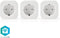 Nedis WiFi Smart Plug - slimme stekker 10A - draadloos en spraakbediening - (3 stuks)