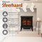 Classic Fire MEESP6530/0010 - Elektrische Sfeerhaard - LED Vlammen 2000W - Zwart