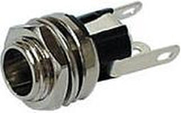 DC-STEKKER 2.1mm / 5.5mm, CHASSISMONTAGE (DC/CHASS)