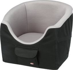 Trixie Hondenmand Auto - Veiligheidszitje voor Kleine Honden - Zwart/Grijs 45X42X39 cm