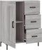 vidaXL - Dressoir - 69,5x34x90 - cm - bewerkt - hout - grijs - sonoma - eikenkleurig