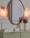 ANADYR - Wandlamp set van 2 - Goud/Roze - Glas/Metaal