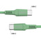 imoshion Kabel - USB C naar USB C Kabel - 2 meter - Snellader 60W - USB-C Oplader Kabel - Geschikt voor o.a. Apple iPhone 15/16 en Samsung - Groen