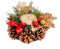 Kerstkaarshouder Multicolour Gouden Metaal Plastic 15 x 15 x 10 cm