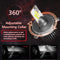 H4 LED auto koplampen - 2 stuks - 20000LM/ 120W - IP 68 - Koplampen - 6000K koelwitte kleur - 300 % Helderder dan origineel halogeen - Geen verstrooiing - Geen donkere vlek - Beste keuze om uw lampen te upgraden