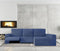 Hoes voor chaise longue met lange armleuning rechts Eysa JAZ Blauw 180 x 120 x 360 cm