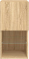 vidaXL - Tv-meubelen - 2 - st - LED-verlichting - 30,5x30x60 - cm - sonoma - eiken
