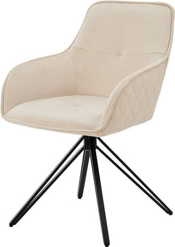 Juskys Clyde - Draaistoel - Hoog zitcomfort - Beige