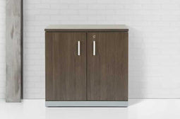 Modulaire draaideurkast Chief 85x90x42cm Havanna met Aluminium ombouw