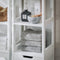 SoBuy BZR123-W - Badkamerkast - Hoge Kolomkast met 2 Planken - Wit