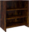 vidaXL - Dressoir - 70x40,5x75 - cm - bewerkt - hout - gerookt - eikenkleurig