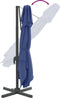 vidaXL - Zweefparasol - met - dubbel - dak - 300x300 - cm - azuurblauw