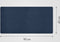 imoshion Bureau Onderlegger - 90 x 45 cm - Hoogwaardig kunstleer - Bureau Accessoires - Bureau Organizer - Antislip Muismat XXL - Inclusief draagriem - Donkerblauw