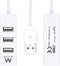 Ewent EW1122 - Mini USB 2.0 Hub - 4-poorts - Wit