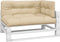 vidaXL - Palletkussens - 3 - st - stof - beige