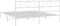 vidaXL - Bedframe - met - hoofdbord - metaal - wit - 200x200 - cm