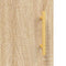 vidaXL - Dressoir - 34,5x34x90 - cm - bewerkt - hout - sonoma - eiken