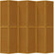vidaXL - Kamerscherm - met - 6 - panelen - massief - paulowniahout - bruin