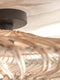 GOOD&MOJO Plafonniere Zanzibar - Rotan - Ø40cm - Modern