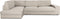 Bankbedekking Eysa JAZ Beige 110 x 120 x 500 cm