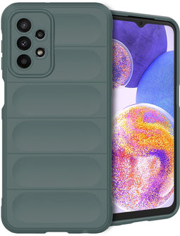 imoshion Hoesje - Geschikt voor Samsung Galaxy A23 (5G) - EasyGrip Backcover - Donkergroen