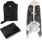 Linnick Flanel Fleece Deken + Hoodie met Capuchon Snake - black/antraciet - 140x200cm - 130x180cm - Plaid