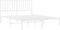 vidaXL - Bedframe - met - hoofdbord - metaal - wit - 140x200 - cm