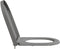 vidaXL - Snelle - Ontgrendel - Toiletbril - met - Soft - Close - Duroplast - Grijs