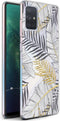 iMoshion Hoesje Geschikt voor Samsung Galaxy A71 Hoesje Siliconen - iMoshion Design hoesje - Meerkleurig / Zwart / Goud / Glamour Botanic