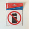 Klika - Pictogram Verboden te telefoneren - 60 stuks