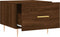 vidaXL - Salontafel - 50x50x40 - cm - bewerkt - hout - bruin - eikenkleur