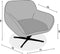 Liviza Fauteuil Donato - Draaibaar Almond - Stof - Rechthoek Beige - 74 cm , 75 cm , 79 cm