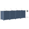 vidaXL - Tuinplantbakken - met - Waterirrigatiesysteem - - - 4 - stuks - - - Grijs