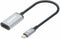 Manhattan 153706 - USB-C naar HDMI Adapter - 4K 60Hz - Zilver Zwart