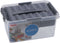 Sunware - Q-line opbergbox met inzet 6L transparant metaal - 30 x 20 x 14,7 cm