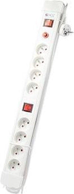 Chacon stekkerblok 8 x 16A twee schakelaars 1,5 m