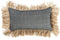 De Katoenen Bonita Kussenhoes - Naturel Zwart - 30x50