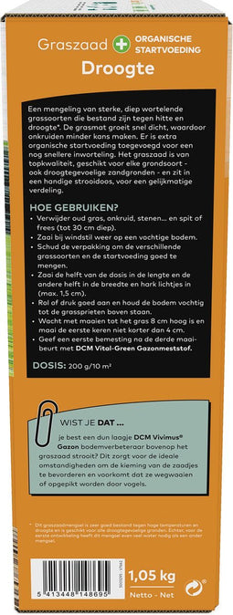 DCM GRASZAAD PLUS DROOGTE 1,05KG 30M²