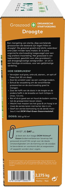 DCM GRASZAAD PLUS DROOGTE 2,275KG 65M²