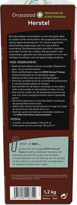 DCM GRASZAAD PLUS HERSTEL 1,2KG 80M²